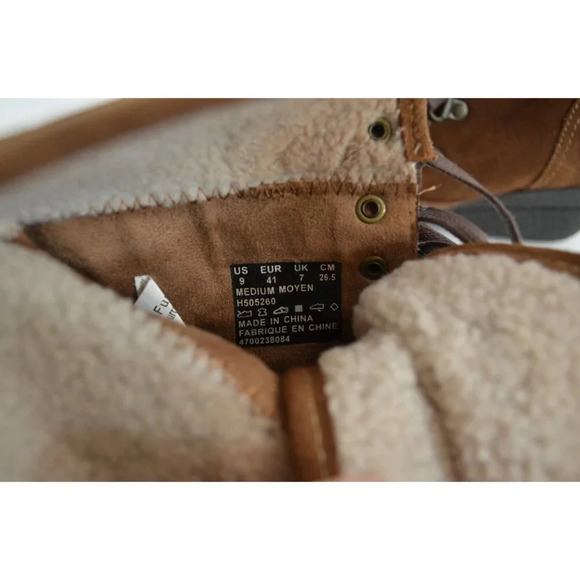 Hush Puppies Brown Suede Lace Up Boots Wave Reflex Sole Women's US Size 9 M - Picture 8 of 10